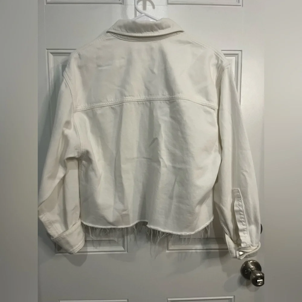 AGOLDE
NYX DENIM SHIRT IN FLOUR Classic White Denim Jacket XS - Picture 3 of 10